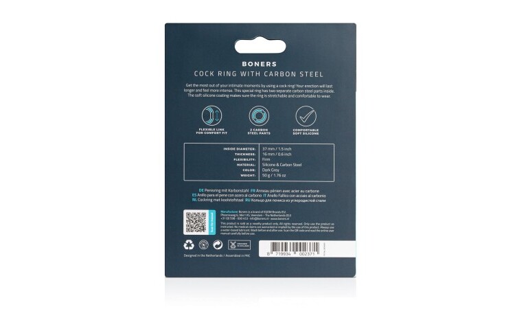 Boners Cock Ring With Steel Core - Image 4