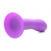 Flexible Silicone Dildo - Purple - Image 2