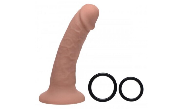 Brazen Silicone Dildo With Harness - 20 cm - Image 3