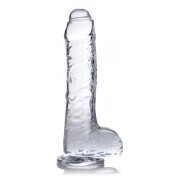 Jock C-Thru Transparent Dildo - 21 cm. - Image 1