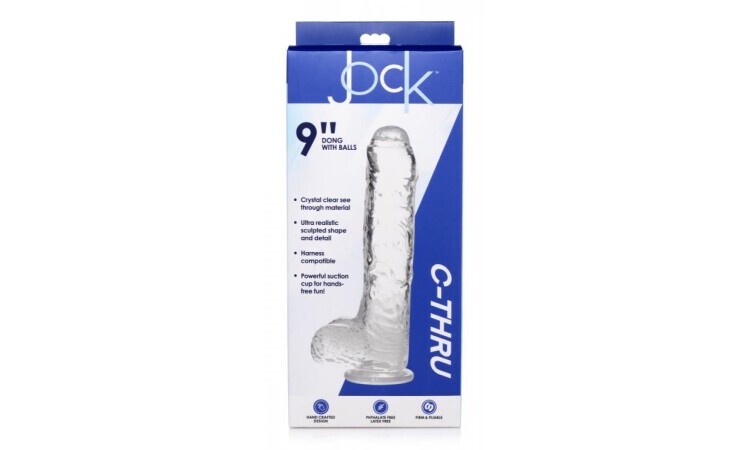 Jock C-Thru Transparent Dildo - 25 cm. - Image 2