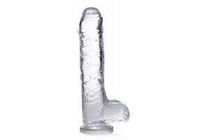 Jock C-Thru Transparent Dildo - 25 cm.
