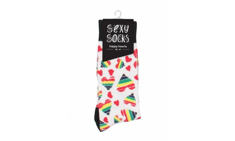 Sexy Socks - Happy Hearts - Image 1
