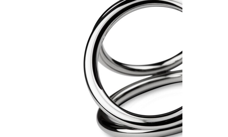 Sinner - Triad Chamber Metal Cock and Ball Ring - Large - Image 4