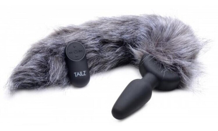 Vibrating Anal Plug With Tail - Fox - Image 2