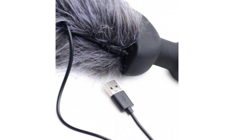 Vibrating Anal Plug With Tail - Fox - Image 3