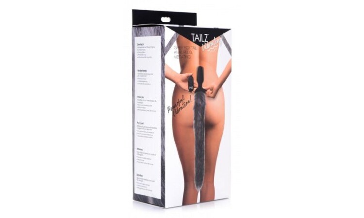 Vibrating Anal Plug With Tail - Fox - Image 4