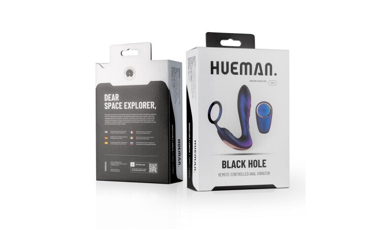 Hueman - Black Hole Anal Vibrator With Cockring - Image 11