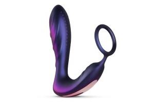 Hueman - Black Hole Anal Vibrator With Cockring