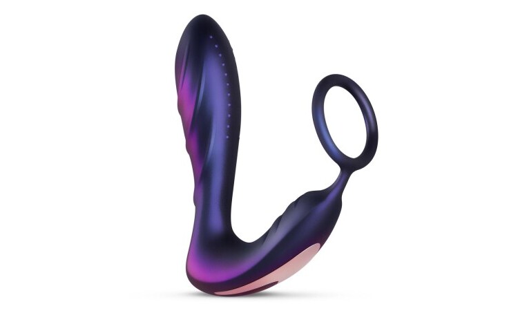 Hueman - Black Hole Anal Vibrator With Cockring - Image 1
