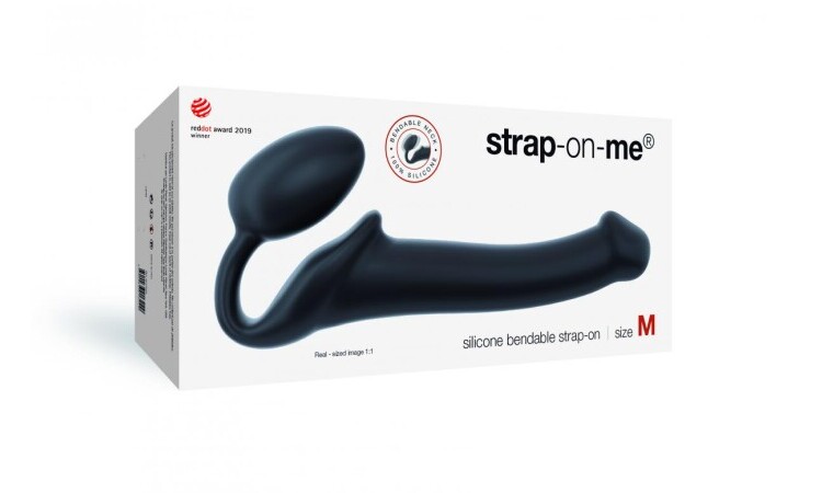 Strap On Me - Strapless Strap-On Dildo - Size M - Black - Image 3