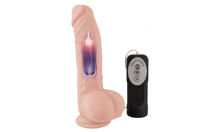 Pulsating and Vibrating Dildo - 20 cm - Image 2