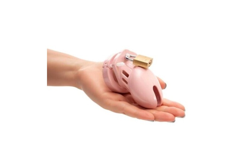 CB-6000 Chastity Cock Cage - Pink - Image 2