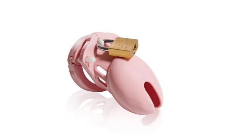 CB-6000 Chastity Cock Cage - Pink - Image 1