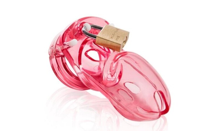 CB-3000 Chastity Cock Cage - Red - 37 mm - Image 1