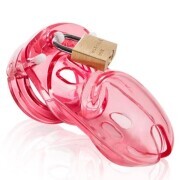 CB-3000 Chastity Cock Cage - Red - 37 mm - Image 1
