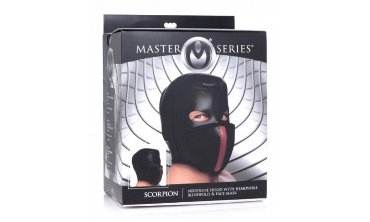 Scorpion Hood With Removable Blindfold And Mouth Mask - Image 2