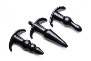 Thrill Trio Anal Plug - Set of 3 - Black
