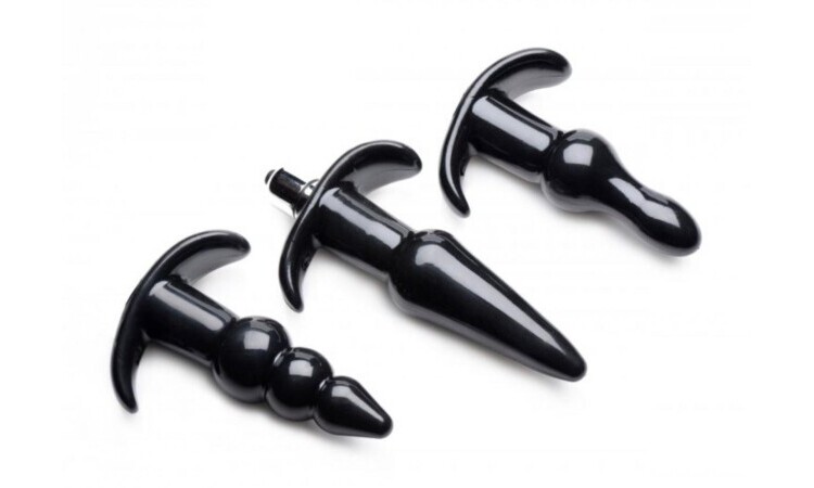 Thrill Trio Anal Plug - Set of 3 - Black - Image 1