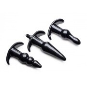 Thrill Trio Anal Plug - Set of 3 - Black - Image 1