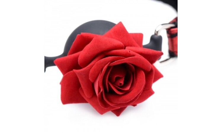 Eye-Catching Ball Gag With Rose - Image 2