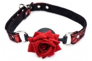 Eye-Catching Ball Gag With Rose