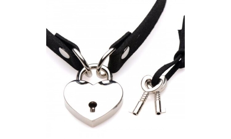 Lock-It Heart Choker With Lockable Heart - Image 2