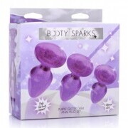 Shimmering Gem Anal Plug Set - Purple - Image 3