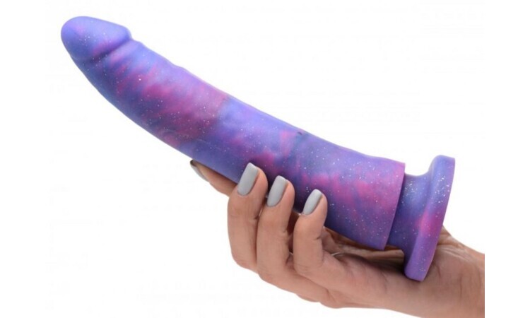 Magic Stick Silicone Dildo With Glitter - 20 cm - Image 2