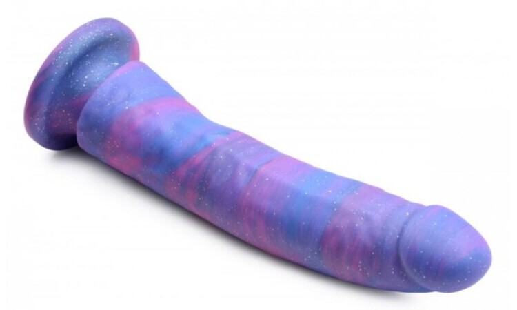 Magic Stick Silicone Dildo With Glitter - 24 cm - Image 5