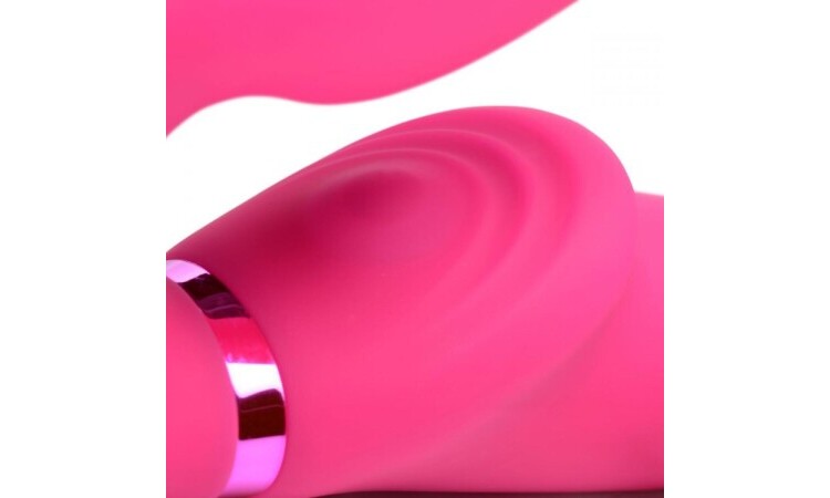 G-Pulse Vibrating Strapless Dildo With Remote Control - Pink - Image 3
