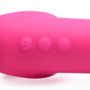 G-Pulse Vibrating Strapless Dildo With Remote Control - Pink - Image 6