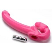 Revolver Vibrating Strapless Strap-On XXL - Pink - Image 3