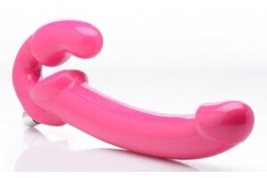 Revolver Vibrating Strapless Strap-On XXL - Pink