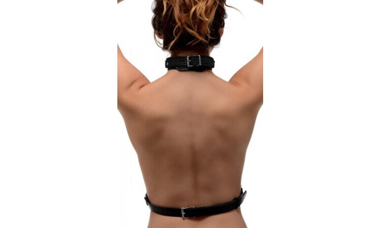 Adjustable Bondage Harness - Black - Image 2