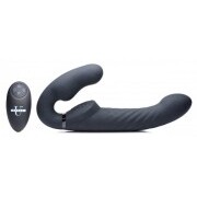 Swirl Vibrating Strapless Strap-On - Black - Image 2