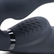 Swirl Vibrating Strapless Strap-On - Black - Image 3