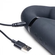 Swirl Vibrating Strapless Strap-On - Black - Image 4