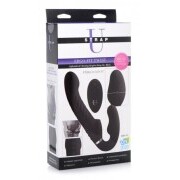 Swirl Vibrating Strapless Strap-On - Black - Image 6