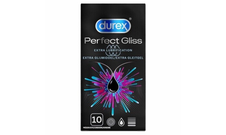 Durex Perfect Gliss Condoms - 10 pieces - Image 1