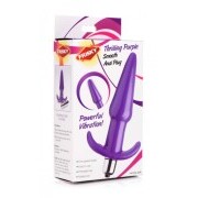 Smooth Vibrating Anal Plug - Purple - Image 4