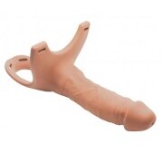 Hollow Strap-On Silicone Dildo With Harness - Image 2