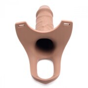 Hollow Strap-On Silicone Dildo With Harness - Image 3
