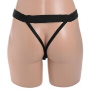 Hollow Strap-On Silicone Dildo With Harness - Image 5