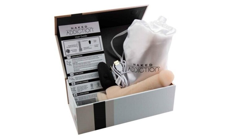 Naked Addiction - Realistic Rotating Dildo With Remote Control - 18 cm - Image 5