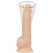 Naked Addiction - Realistic Rotating Dildo With Remote Control - 18 cm - Image 1