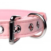 Golden Kitty Collar With Cat Bell - Pink - Image 2