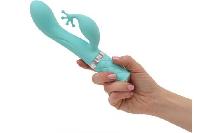 Pillow Talk - Kinky Rabbit & G-Spot Vibrator - Turqoise - Image 3