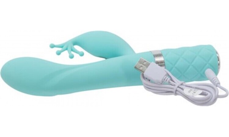Pillow Talk - Kinky Rabbit & G-Spot Vibrator - Turqoise - Image 4