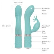 Pillow Talk - Kinky Rabbit & G-Spot Vibrator - Turqoise - Image 5